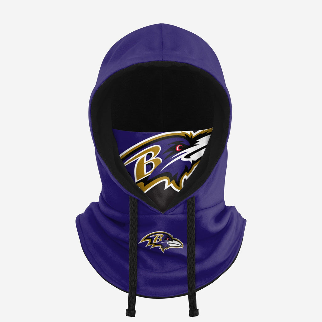 Baltimore Ravens Drawstring Hooded Gaiter FOCO - FOCO.com