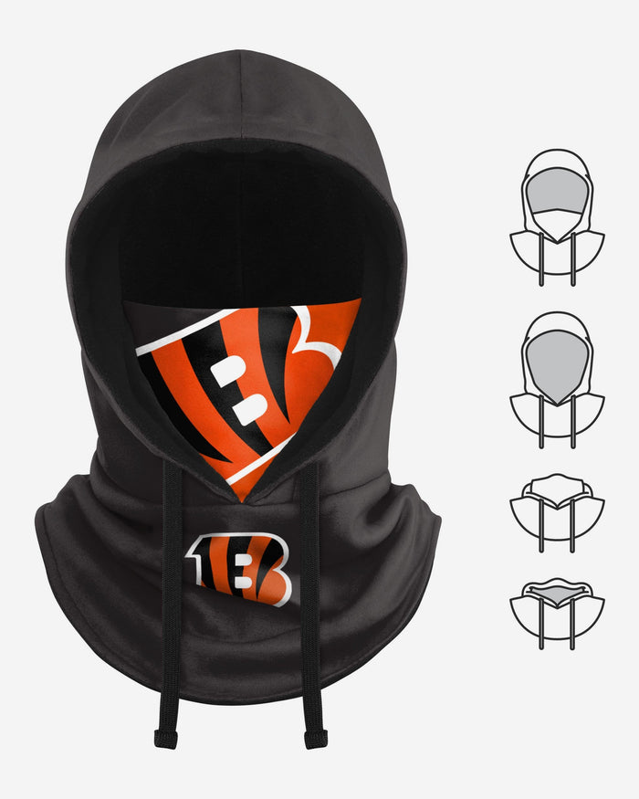 Cincinnati Bengals Drawstring Hooded Gaiter FOCO - FOCO.com