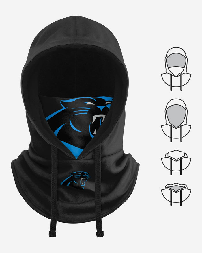 Carolina Panthers Drawstring Hooded Gaiter FOCO - FOCO.com