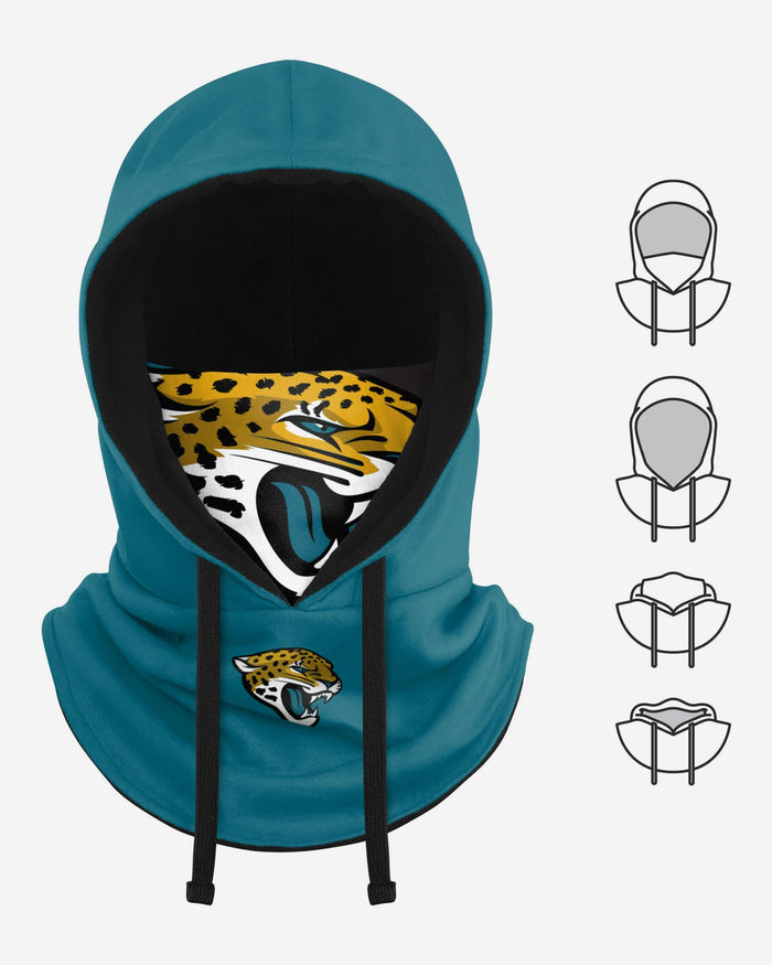 Jacksonville Jaguars Drawstring Hooded Gaiter FOCO - FOCO.com