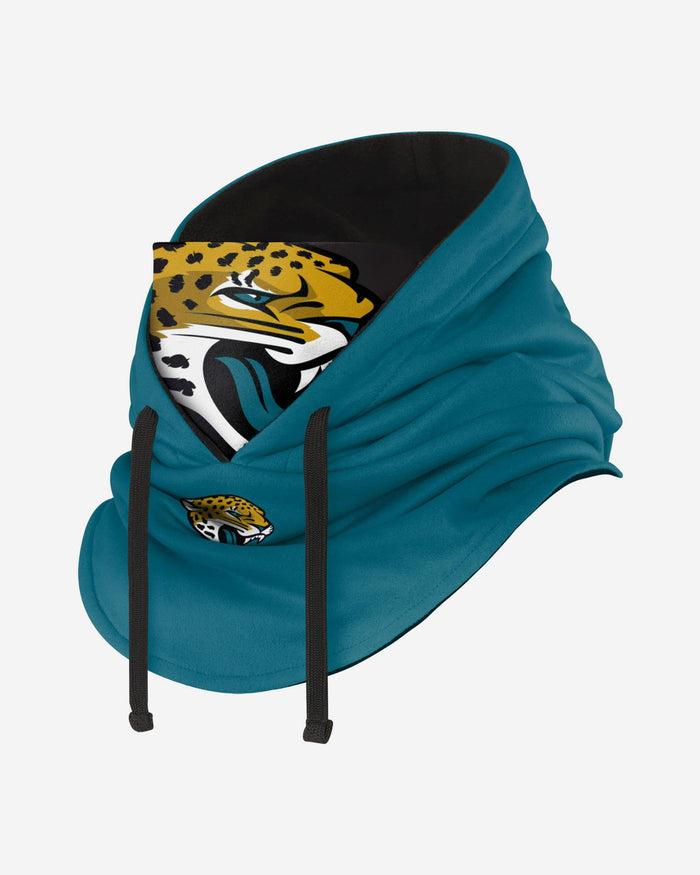 Jacksonville Jaguars Drawstring Hooded Gaiter FOCO - FOCO.com