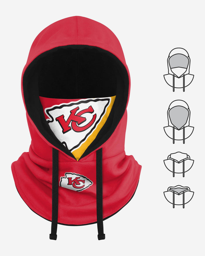 Kansas City Chiefs Drawstring Hooded Gaiter FOCO - FOCO.com