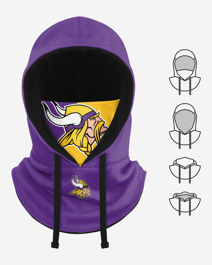 Minnesota Vikings Drawstring Hooded Gaiter FOCO - FOCO.com