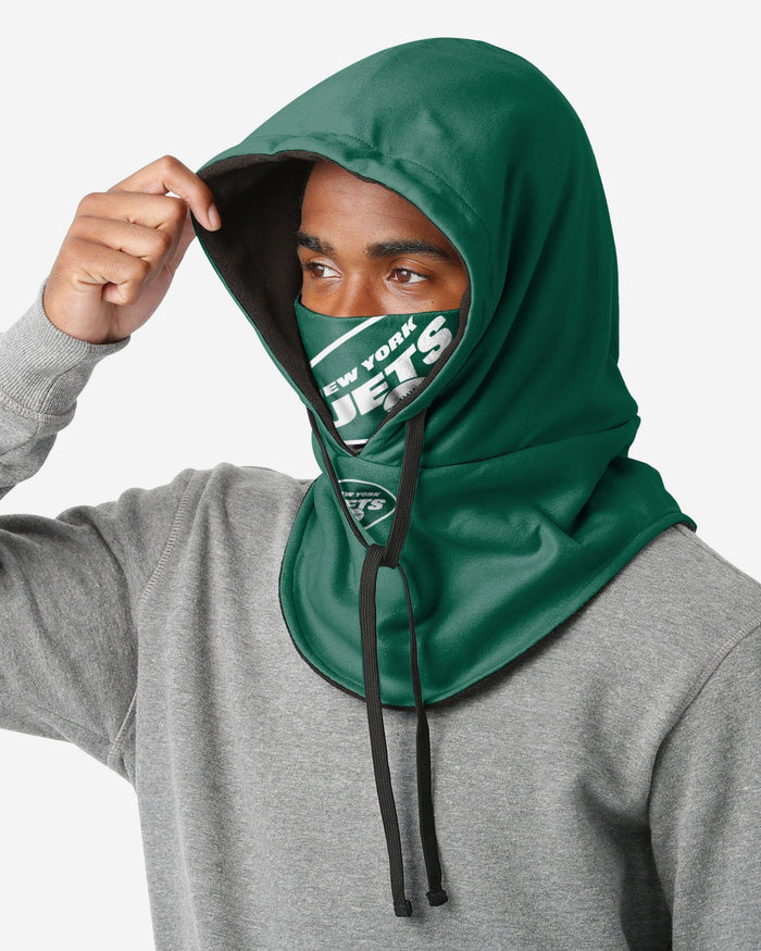 New York Jets Drawstring Hooded Gaiter FOCO - FOCO.com