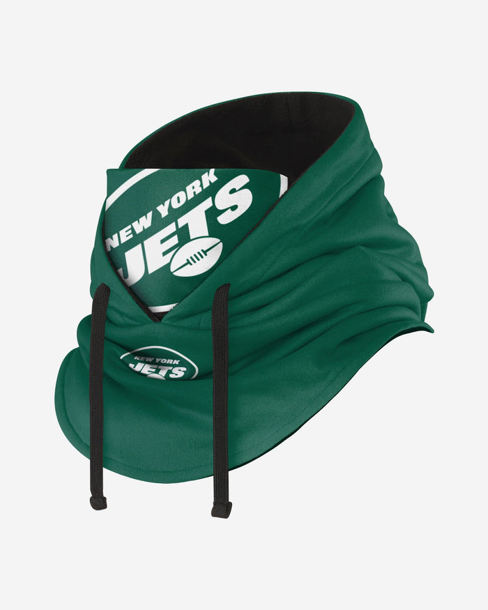 New York Jets Drawstring Hooded Gaiter FOCO - FOCO.com