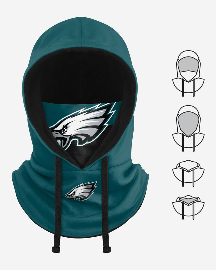 Philadelphia Eagles Drawstring Hooded Gaiter FOCO - FOCO.com