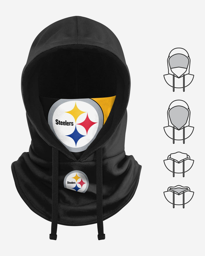 Pittsburgh Steelers Drawstring Hooded Gaiter FOCO - FOCO.com