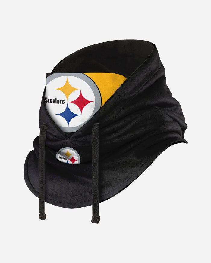 Pittsburgh Steelers Drawstring Hooded Gaiter FOCO - FOCO.com