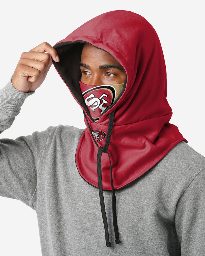 San Francisco 49ers Drawstring Hooded Gaiter FOCO - FOCO.com