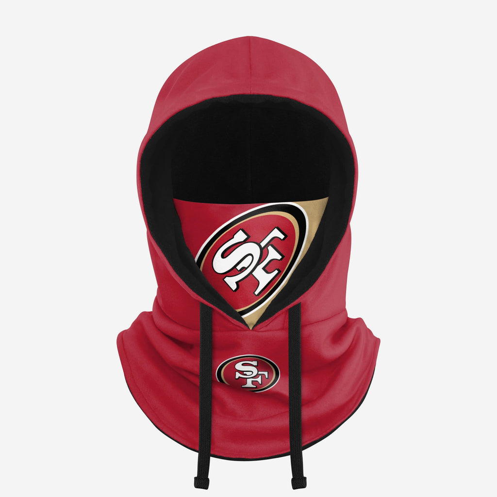 San Francisco 49ers Drawstring Hooded Gaiter FOCO - FOCO.com