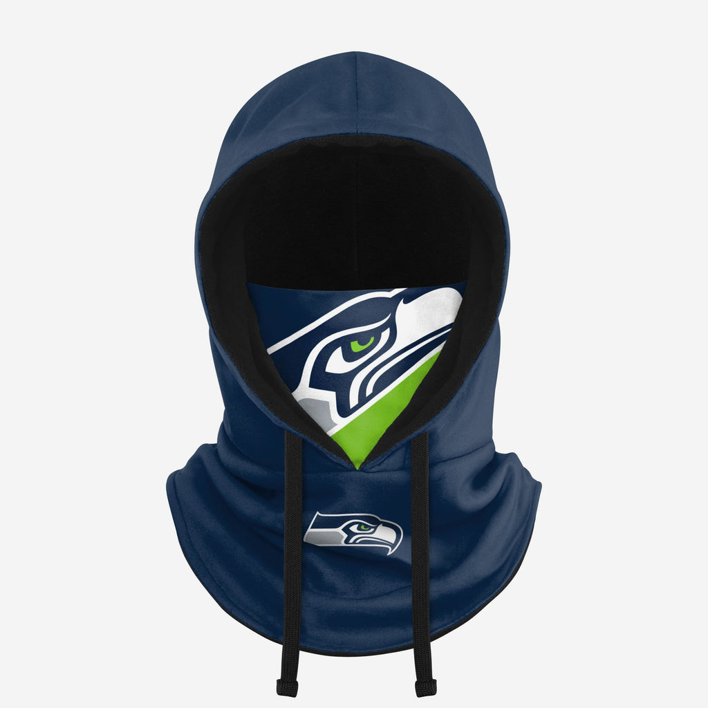 Seattle Seahawks Drawstring Hooded Gaiter FOCO - FOCO.com