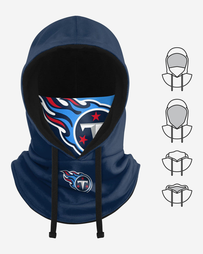 Tennessee Titans Drawstring Hooded Gaiter FOCO - FOCO.com