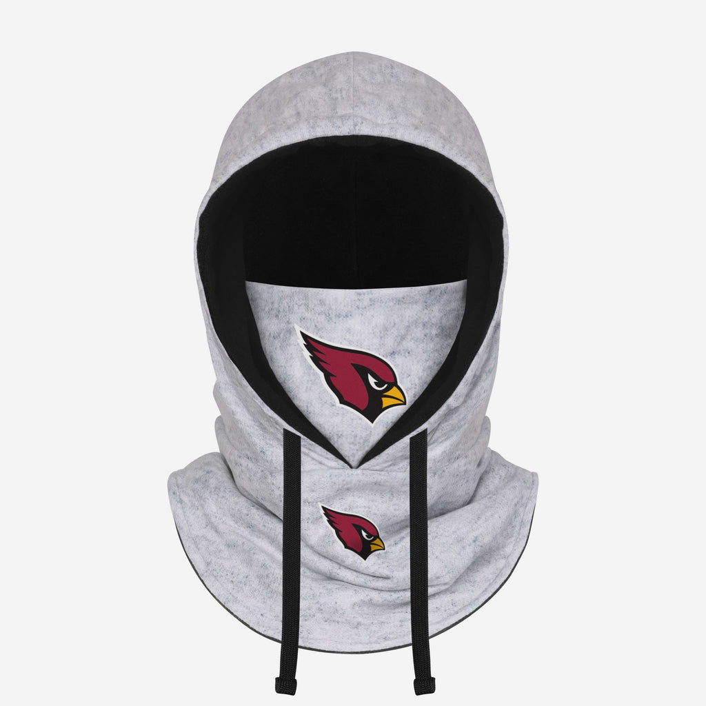 Arizona Cardinals Heather Gray Drawstring Hooded Gaiter Scarf FOCO - FOCO.com