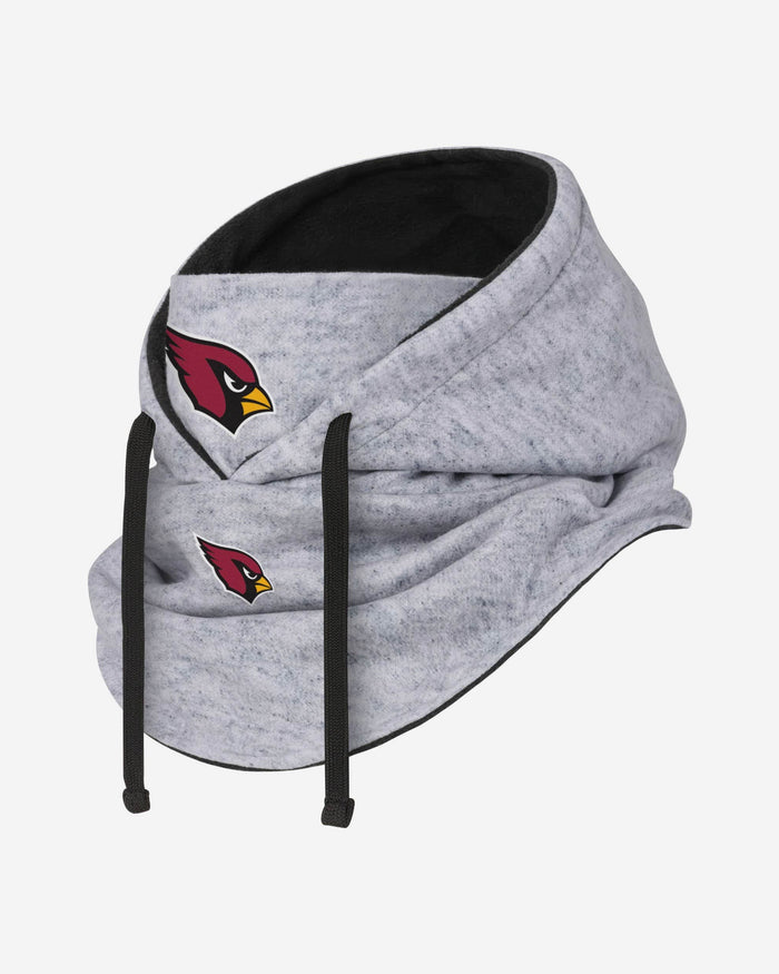 Arizona Cardinals Heather Gray Drawstring Hooded Gaiter Scarf FOCO - FOCO.com