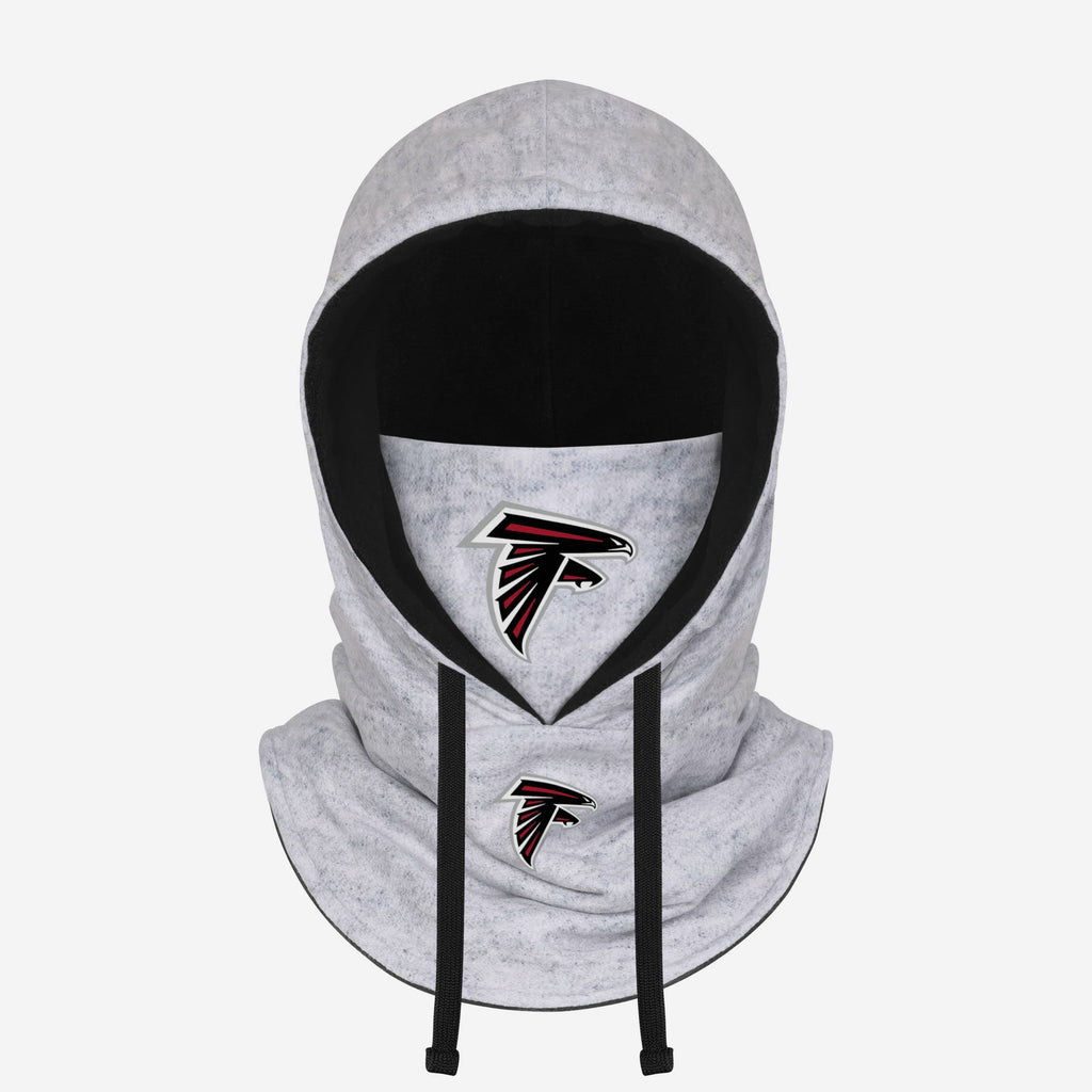 Atlanta Falcons Heather Gray Drawstring Hooded Gaiter Scarf FOCO - FOCO.com