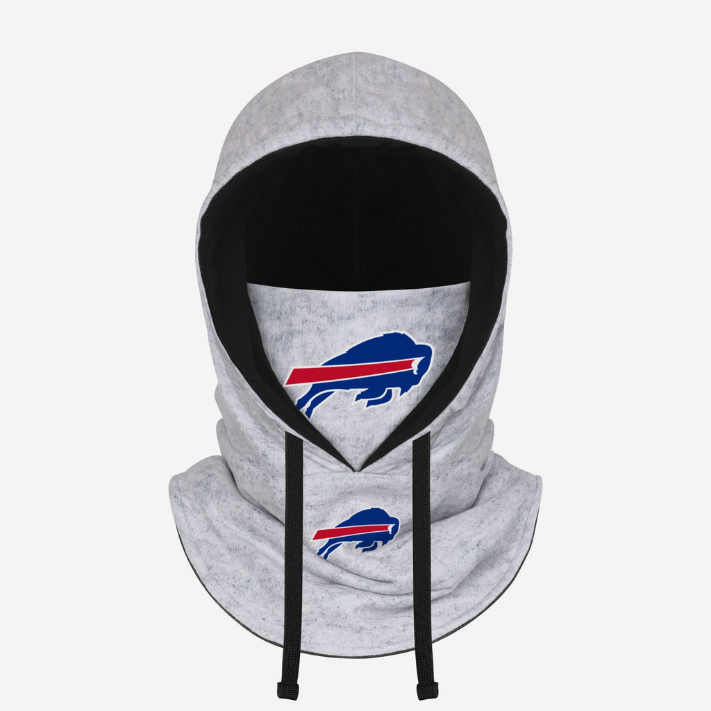 Buffalo Bills Heather Gray Drawstring Hooded Gaiter Scarf FOCO - FOCO.com