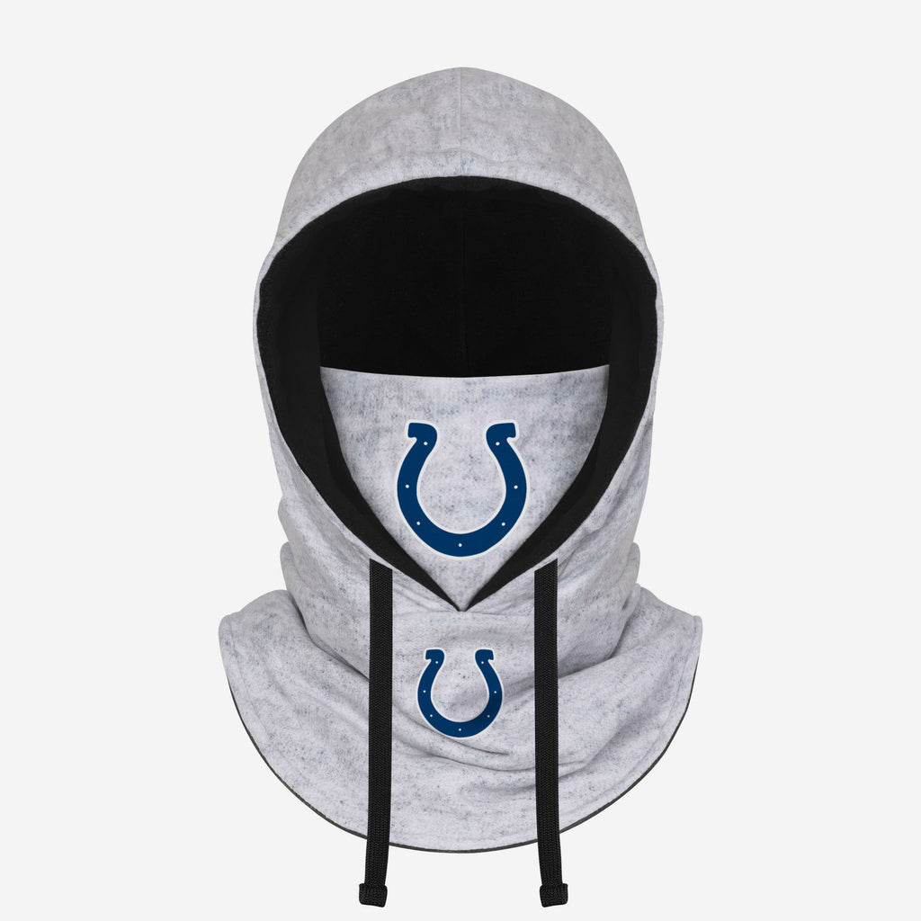 Indianapolis Colts Heather Gray Drawstring Hooded Gaiter Scarf FOCO - FOCO.com