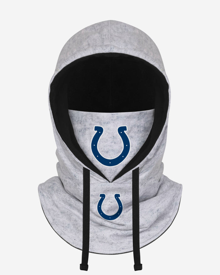 Indianapolis Colts Heather Gray Drawstring Hooded Gaiter Scarf FOCO - FOCO.com