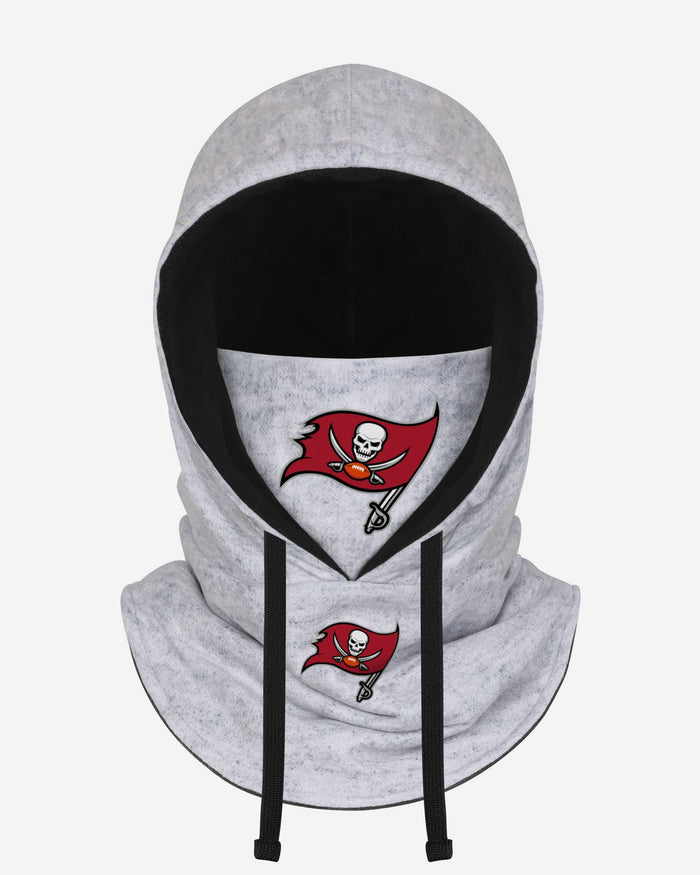 Tampa Bay Buccaneers Heather Gray Drawstring Hooded Gaiter Scarf FOCO - FOCO.com