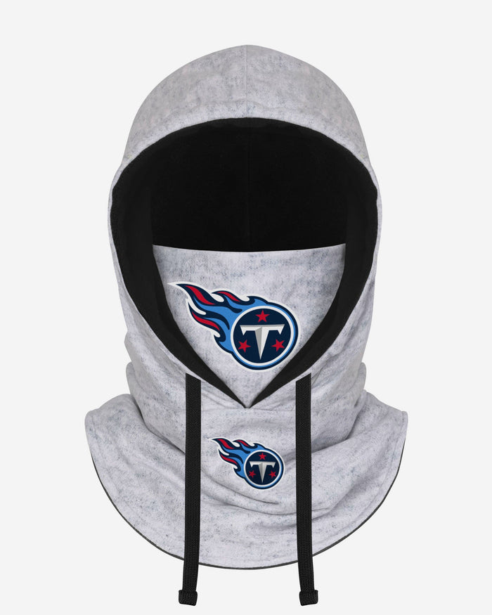 Tennessee Titans Heather Gray Drawstring Hooded Gaiter Scarf FOCO - FOCO.com