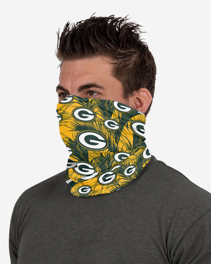 Green Bay Packers Floral UV Gaiter Scarf FOCO - FOCO.com