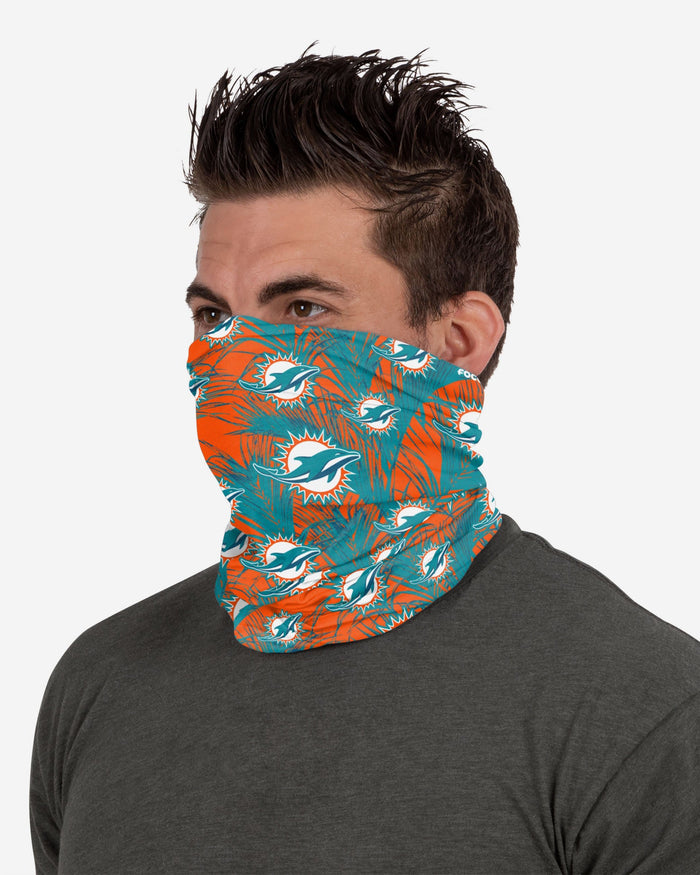 Miami Dolphins Floral UV Gaiter Scarf FOCO - FOCO.com