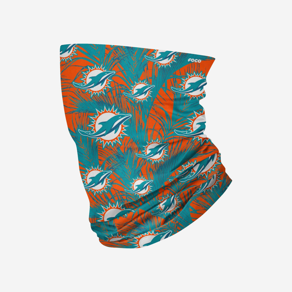 Miami Dolphins Floral UV Gaiter Scarf FOCO - FOCO.com