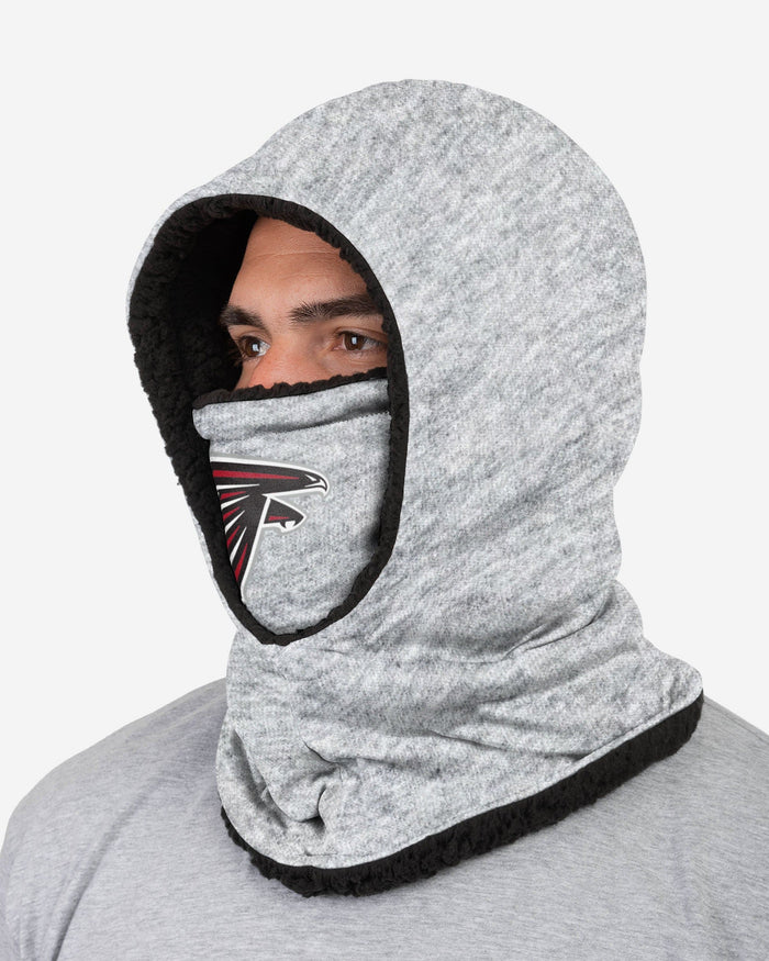 Atlanta Falcons Heather Grey Big Logo Hooded Gaiter FOCO - FOCO.com