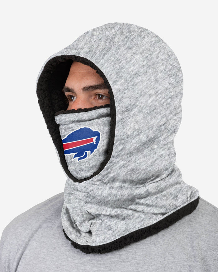 Buffalo Bills Heather Grey Big Logo Hooded Gaiter FOCO - FOCO.com