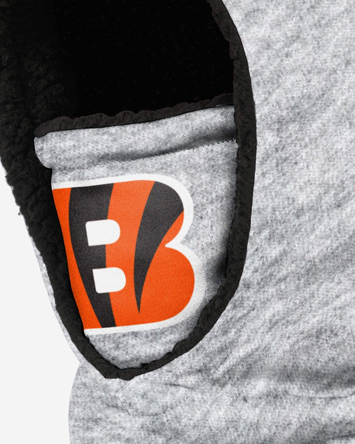 Cincinnati Bengals Heather Grey Big Logo Hooded Gaiter FOCO - FOCO.com