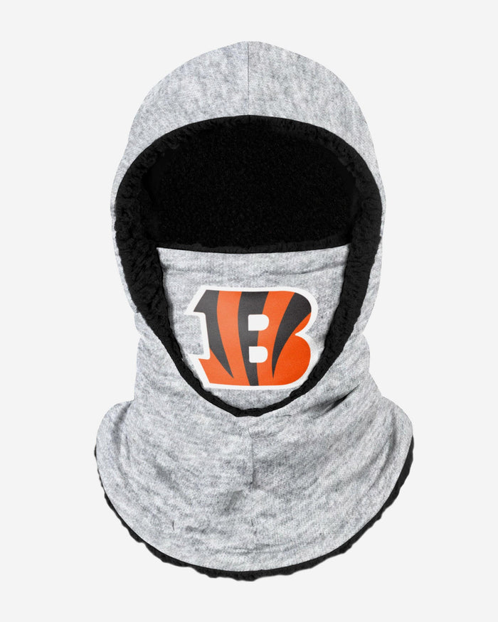 Cincinnati Bengals Heather Grey Big Logo Hooded Gaiter FOCO Adult - FOCO.com