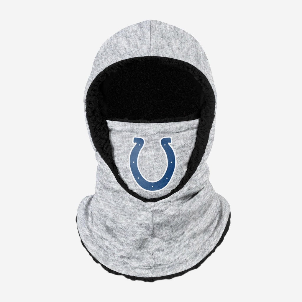 Indianapolis Colts Heather Grey Big Logo Hooded Gaiter FOCO Adult - FOCO.com