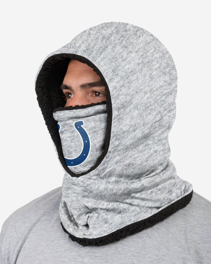 Indianapolis Colts Heather Grey Big Logo Hooded Gaiter FOCO - FOCO.com