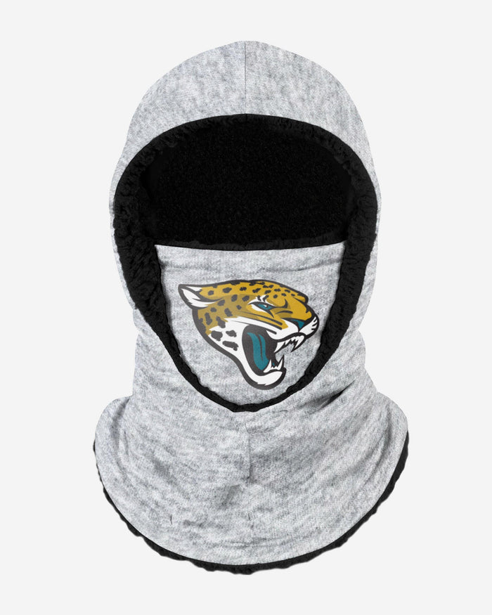 Jacksonville Jaguars Heather Grey Big Logo Hooded Gaiter FOCO Adult - FOCO.com