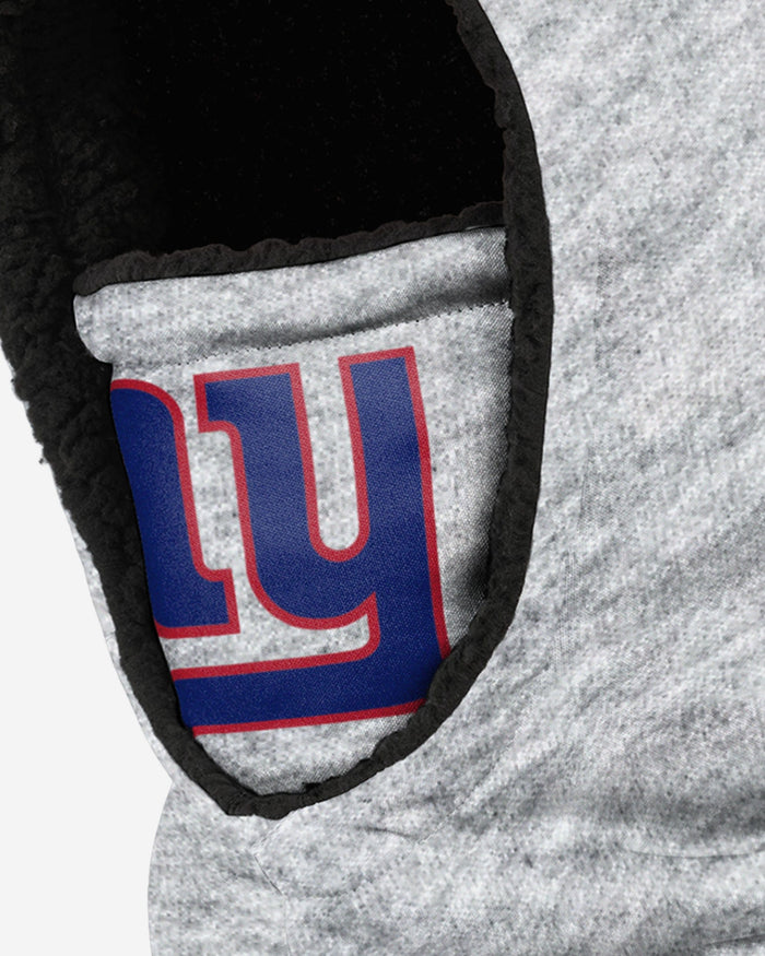 New York Giants Heather Grey Big Logo Hooded Gaiter FOCO - FOCO.com