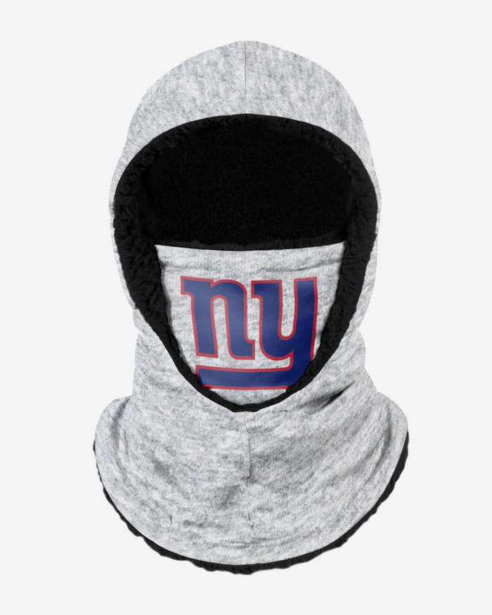 New York Giants Heather Grey Big Logo Hooded Gaiter FOCO Adult - FOCO.com