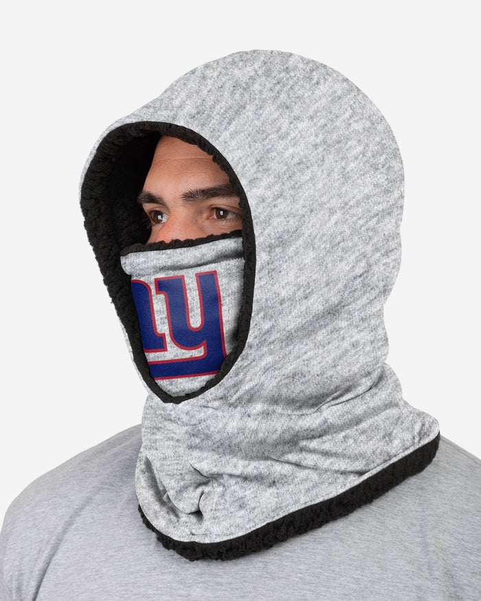 New York Giants Heather Grey Big Logo Hooded Gaiter FOCO - FOCO.com