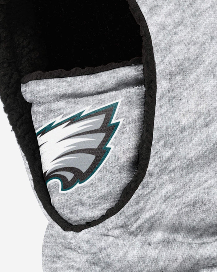 Philadelphia Eagles Heather Grey Big Logo Hooded Gaiter FOCO - FOCO.com