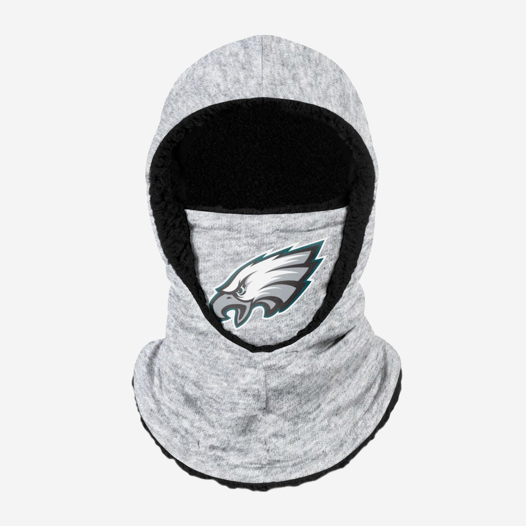 Philadelphia Eagles Heather Grey Big Logo Hooded Gaiter FOCO Adult - FOCO.com