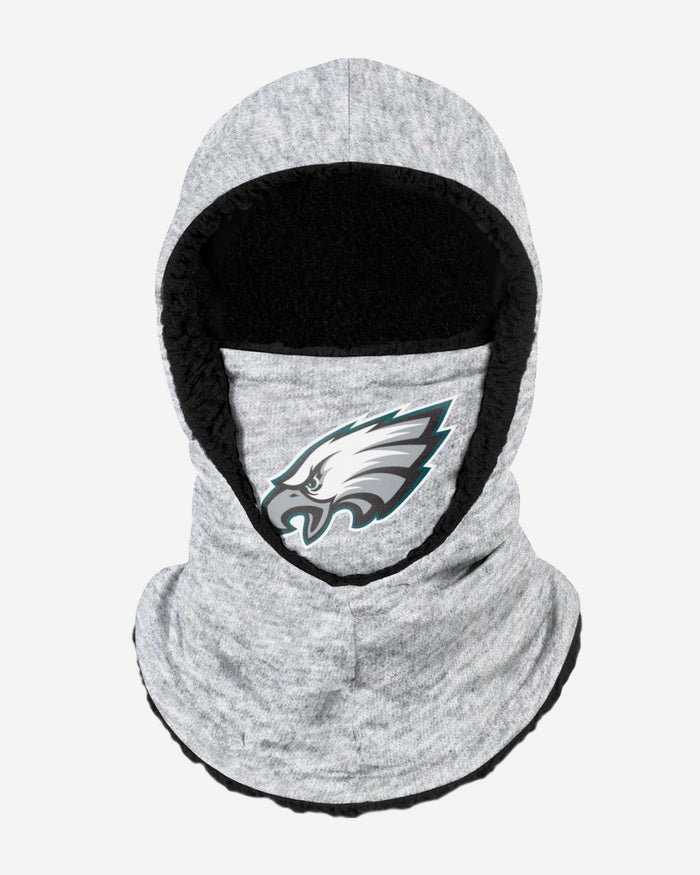 Philadelphia Eagles Heather Grey Big Logo Hooded Gaiter FOCO Adult - FOCO.com