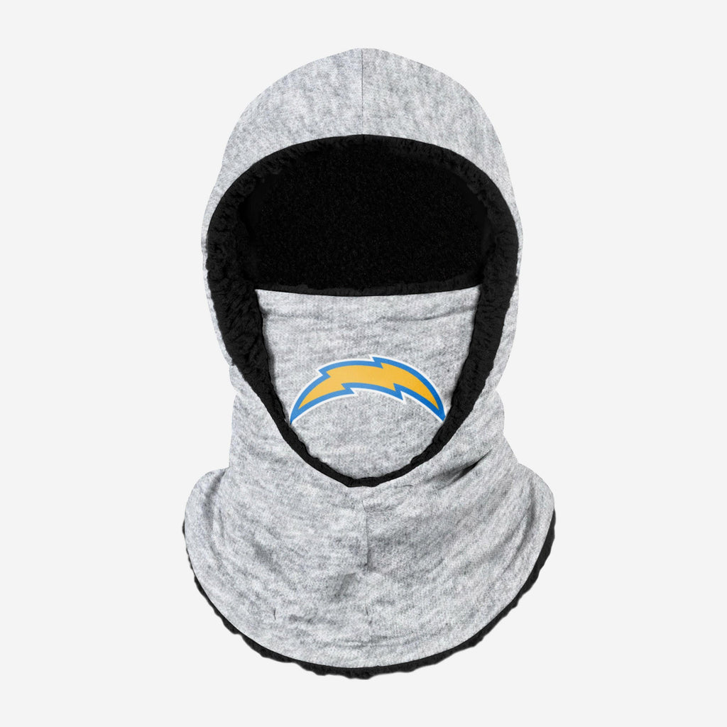 Los Angeles Chargers Heather Grey Big Logo Hooded Gaiter FOCO Adult - FOCO.com