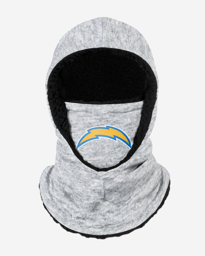 Los Angeles Chargers Heather Grey Big Logo Hooded Gaiter FOCO Adult - FOCO.com