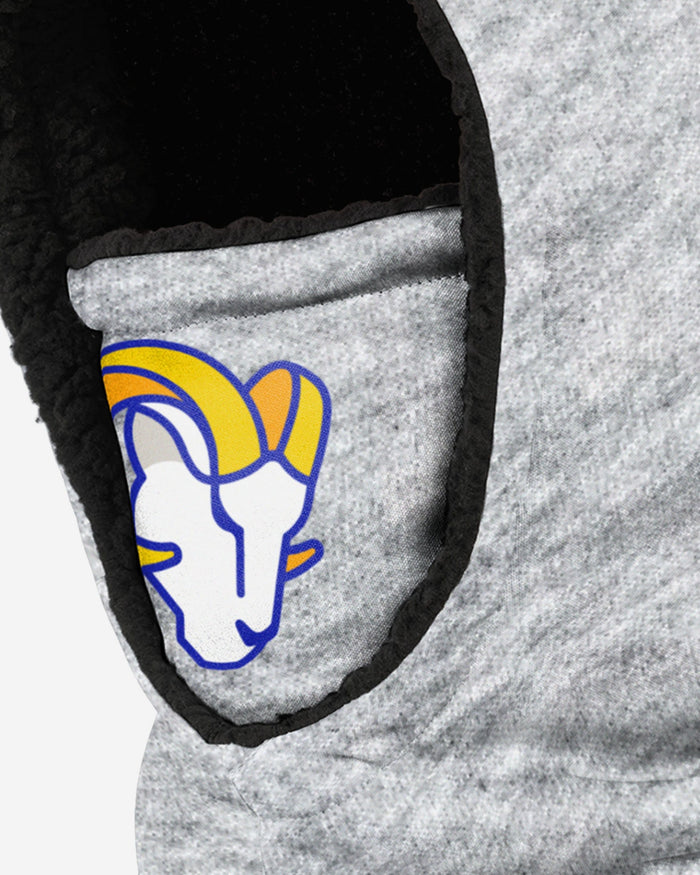 Los Angeles Rams Heather Grey Big Logo Hooded Gaiter FOCO - FOCO.com