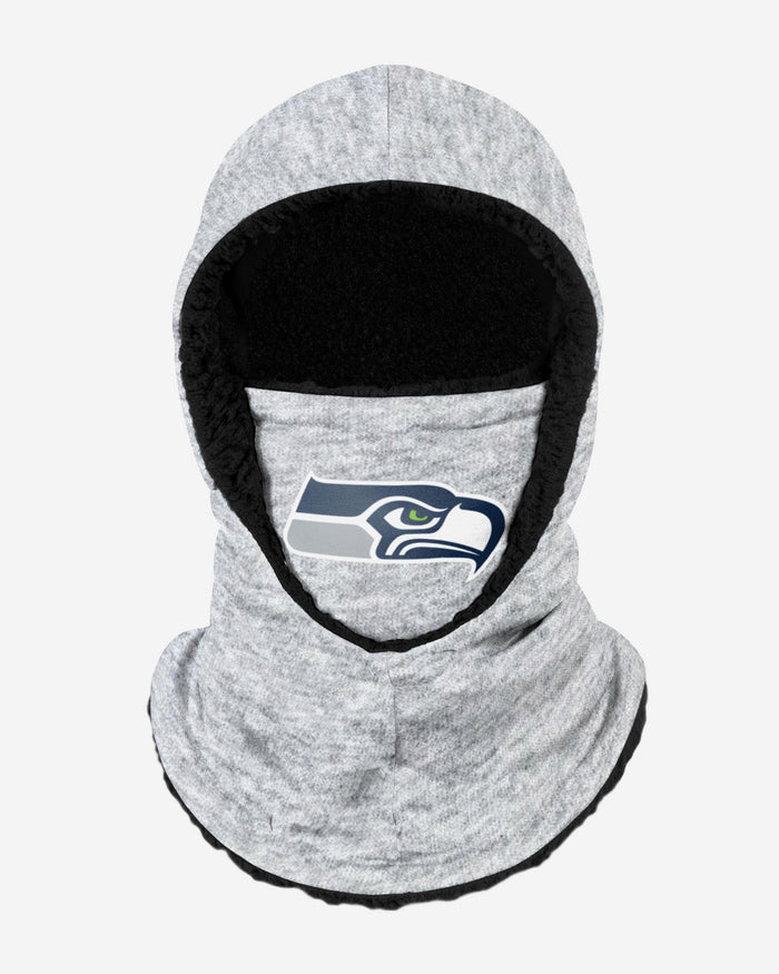 Seattle Seahawks Heather Grey Big Logo Hooded Gaiter FOCO Adult - FOCO.com