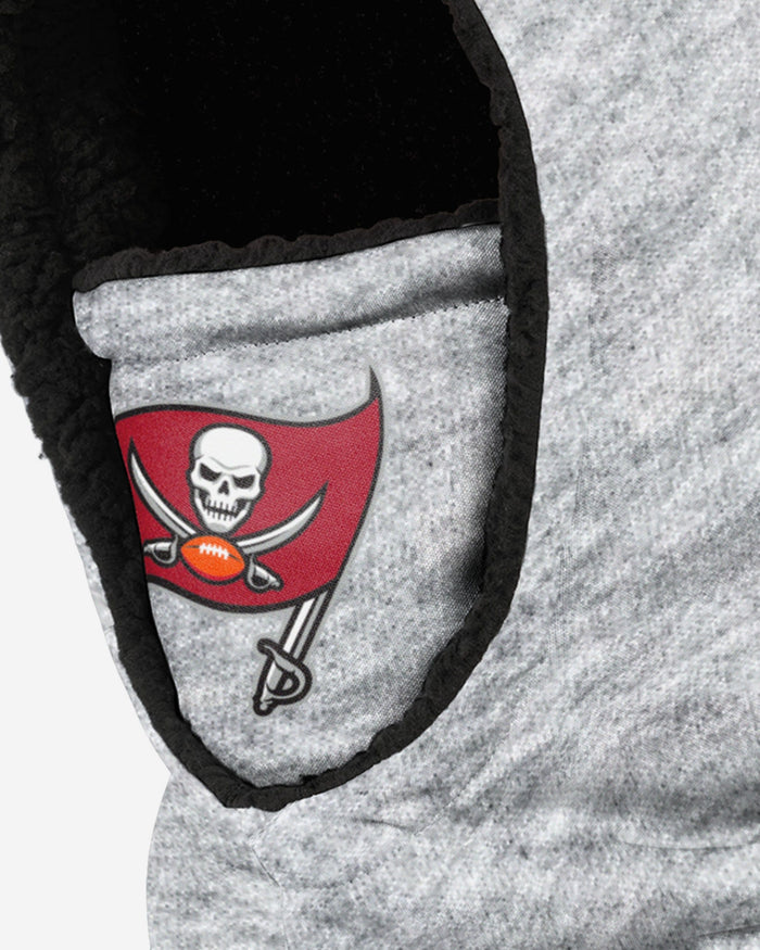 Tampa Bay Buccaneers Heather Grey Big Logo Hooded Gaiter FOCO - FOCO.com