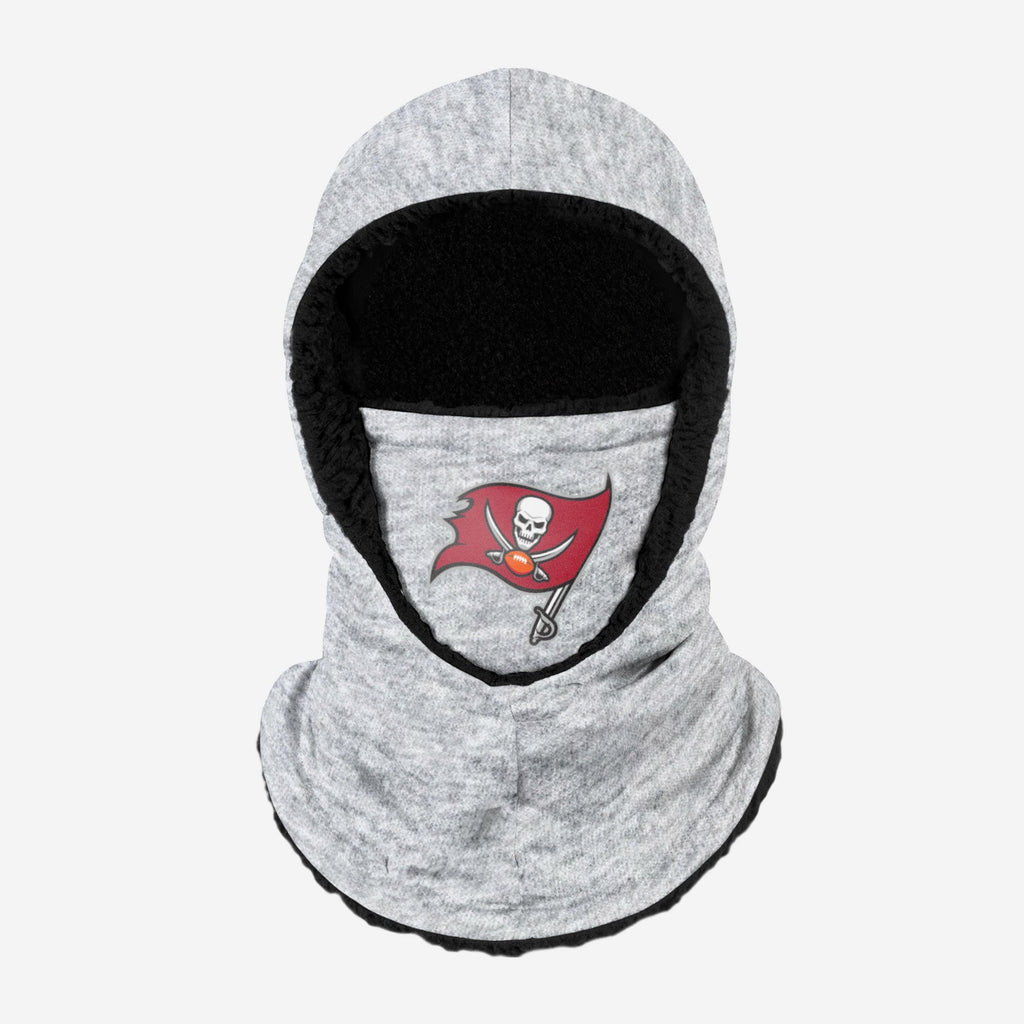 Tampa Bay Buccaneers Heather Grey Big Logo Hooded Gaiter FOCO Adult - FOCO.com