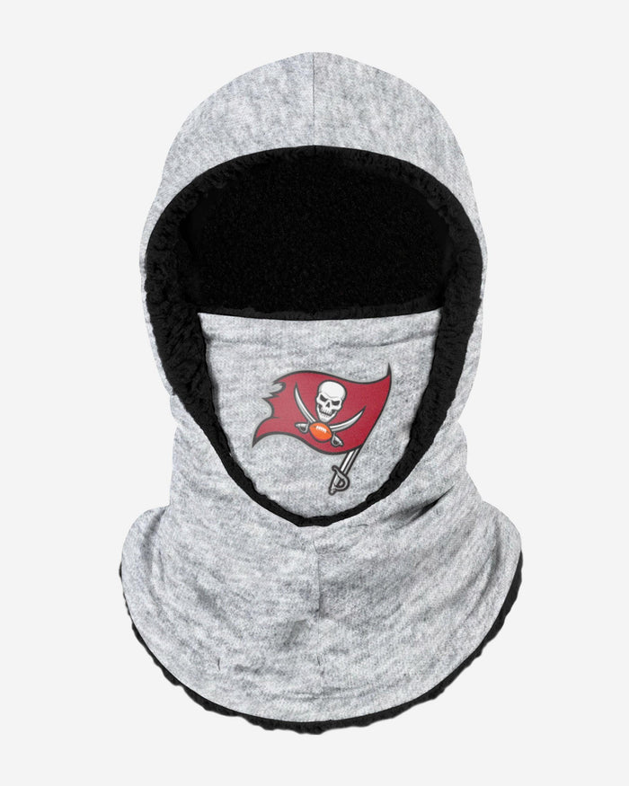 Tampa Bay Buccaneers Heather Grey Big Logo Hooded Gaiter FOCO Adult - FOCO.com