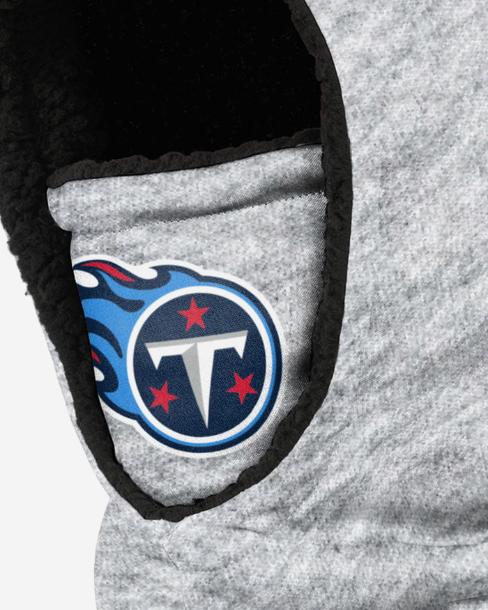 Tennessee Titans Heather Grey Big Logo Hooded Gaiter FOCO - FOCO.com