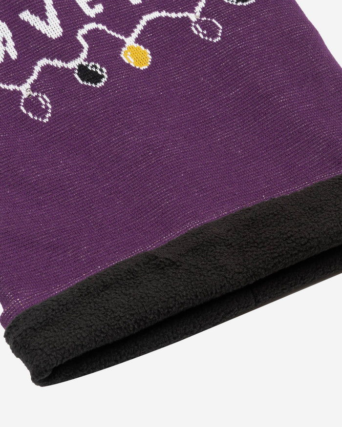 Baltimore Ravens Light Up Knit Gaiter Scarf FOCO - FOCO.com