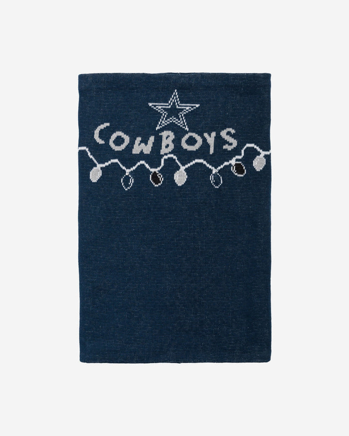 Dallas Cowboys Light Up Knit Gaiter Scarf FOCO - FOCO.com